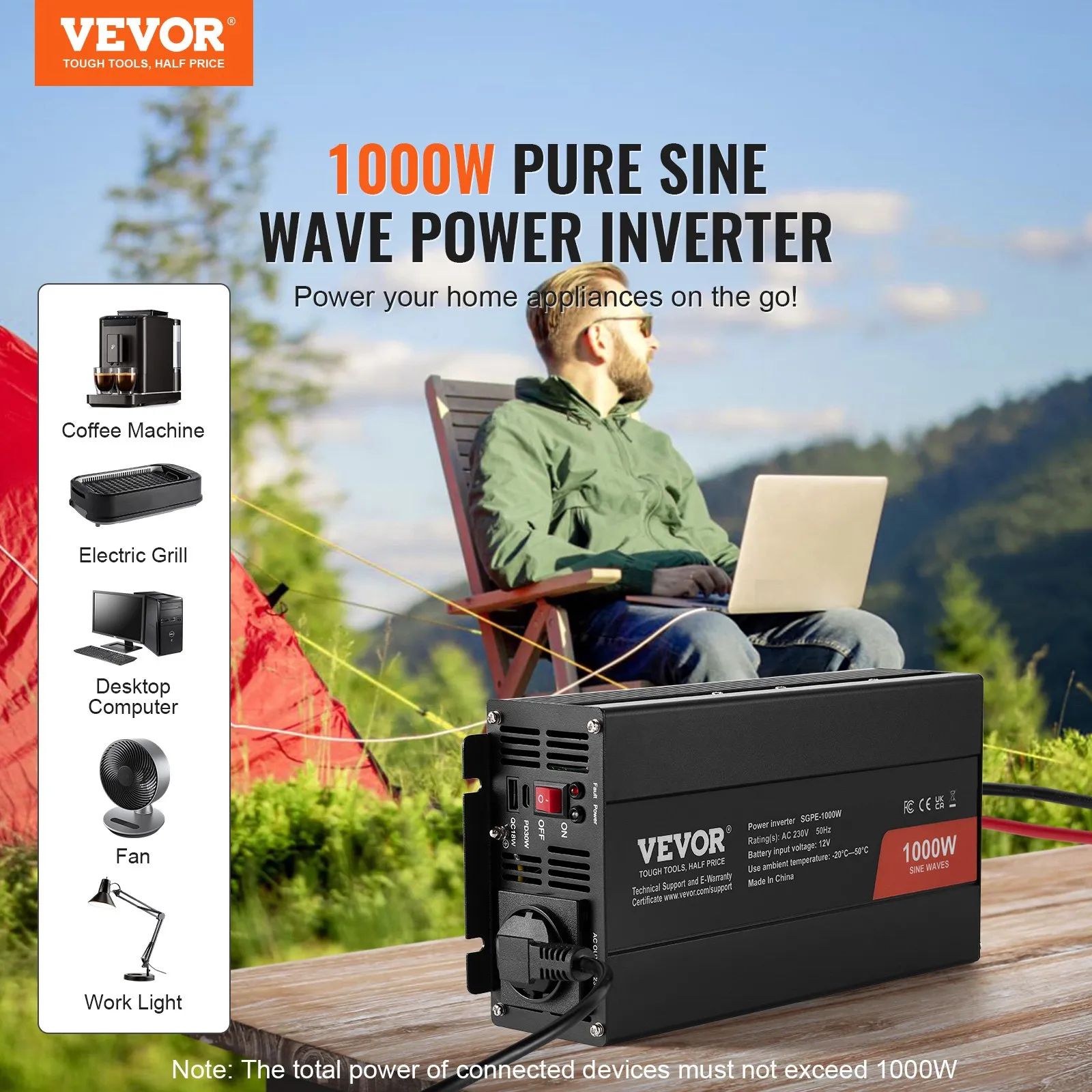 VEVOR SGPE-1000W снимка 2