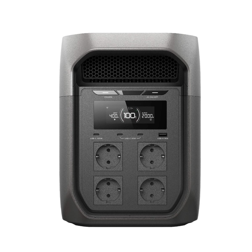 Портативна електроцентрала EcoFlow DELTA 3 Max 2048Wh, тъмносив - снимка 3