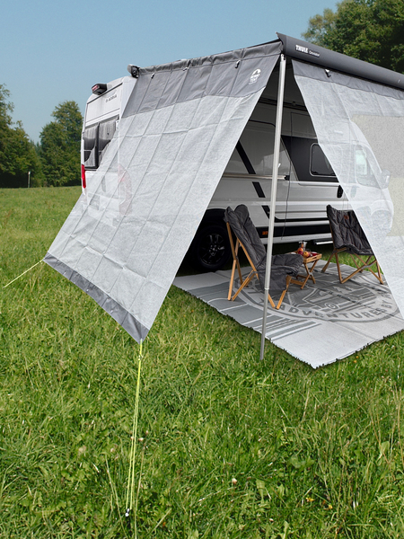 Слънцезащитен челен панел за маркизи SAONA 240 Sunblocker, 240x190cm, сив