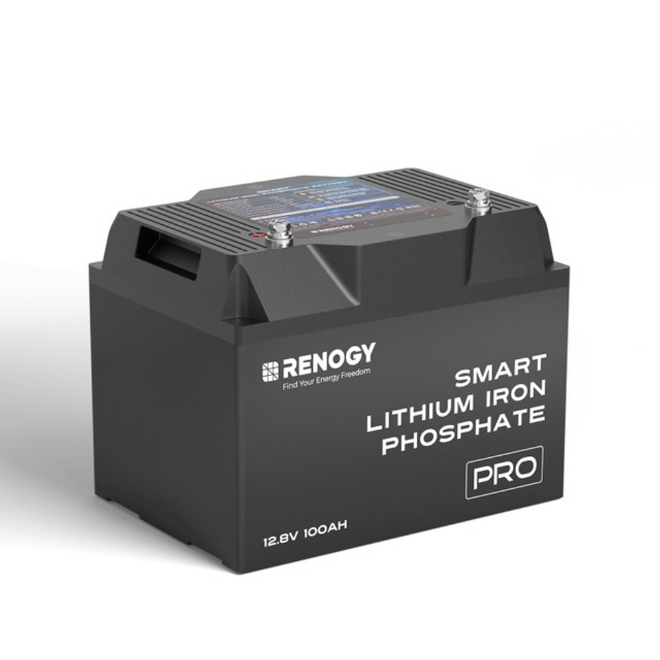 12V 100Ah Pro тягова LiFePo4 Батерия със самоподгряване и Bluetooth