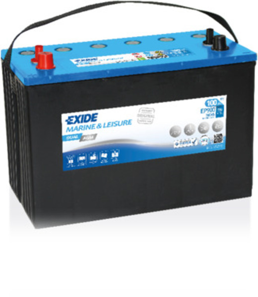 AGM акумулатор Exide Dual AGM EP900 12V 100Ah