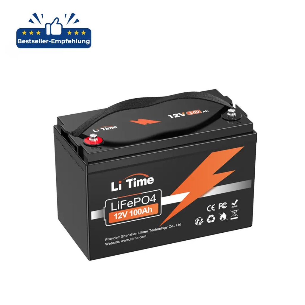 LiTime 12V 100Ah LiFePO4 акумулатор Basic