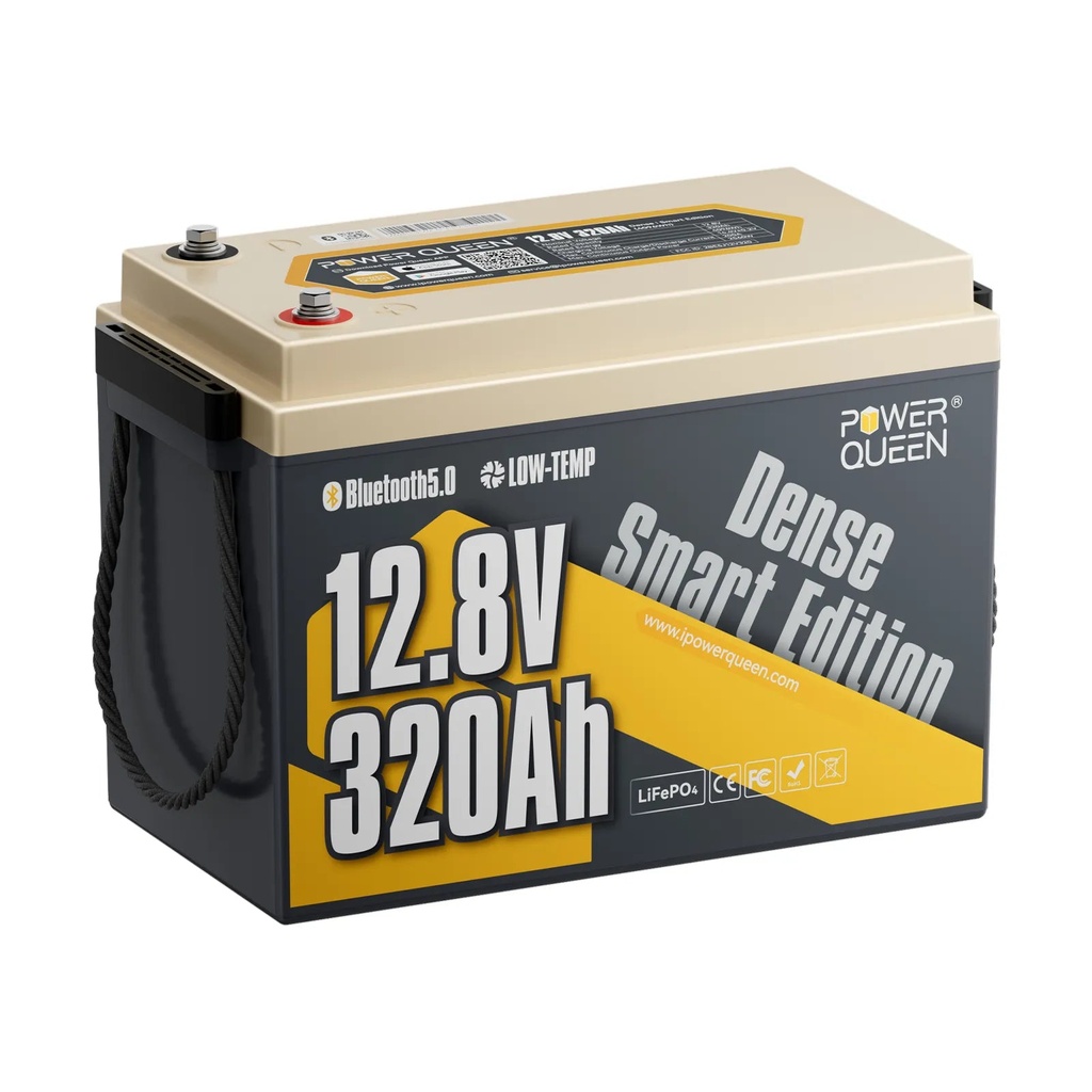LiFePO4 акумулатор Power Queen 12V 320Ah Dense Smart с Bluetooth