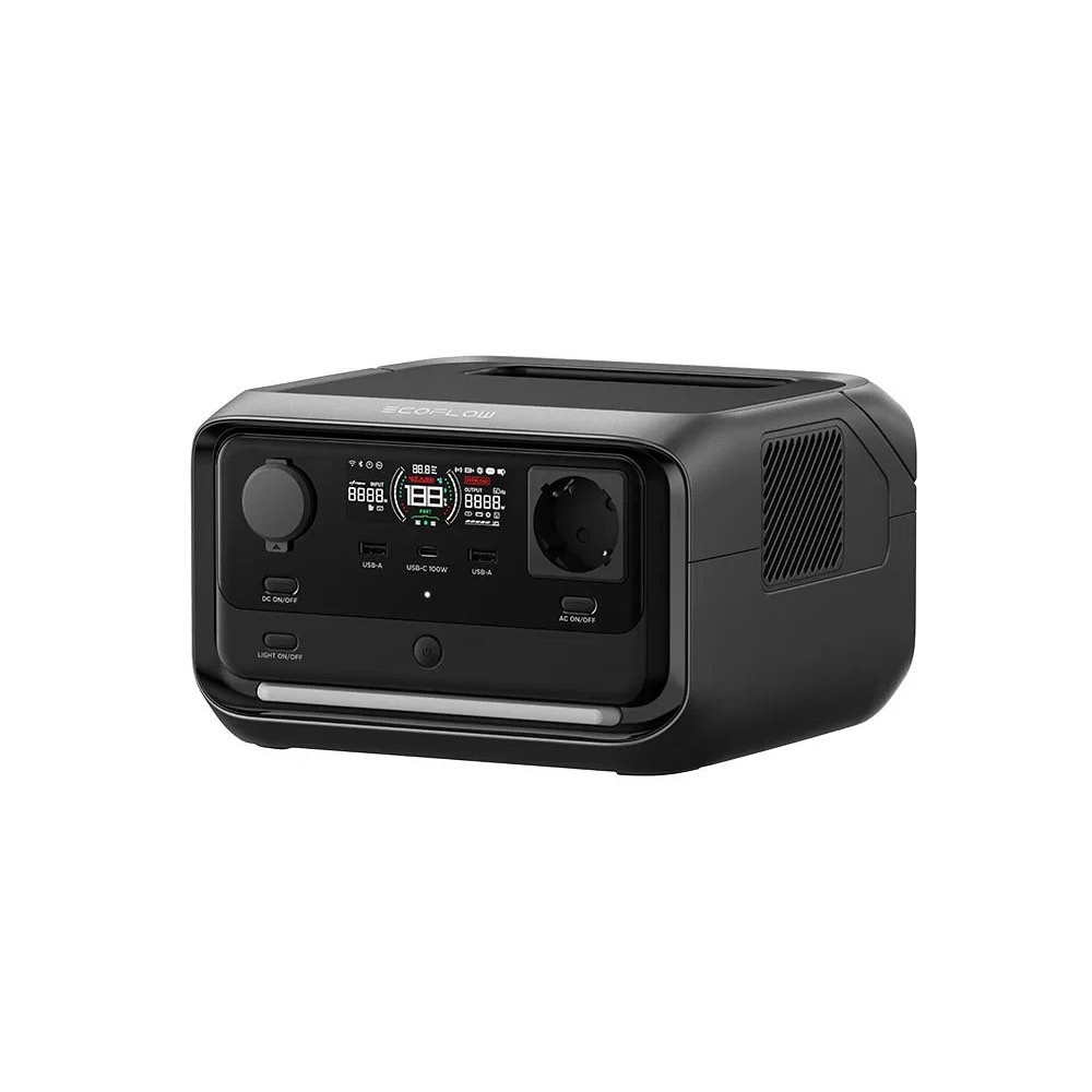 Портативна електростанция EcoFlow RIVER 3 Plus 286Wh (черен)