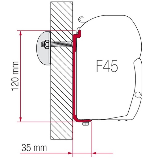 Конзола за тента Fiamma F45 