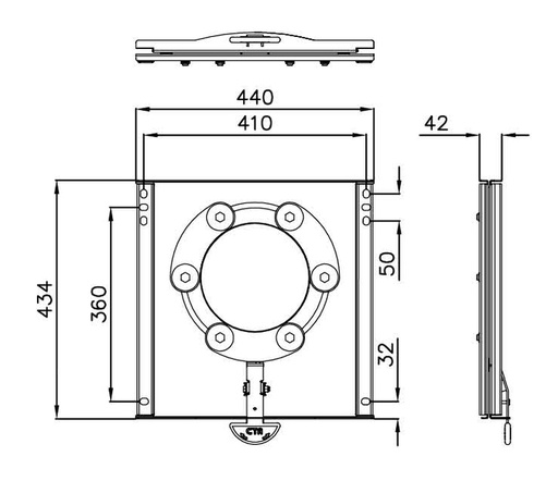 Въртяща основа за седалка — Fiat Ducato 250/290 (CTA)