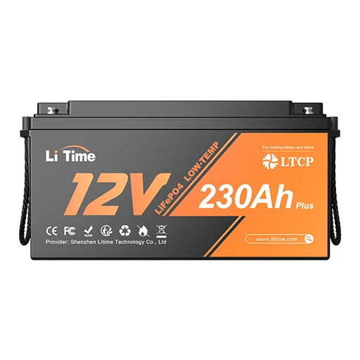 [12V230-200-LTCP-4-A150] LiTime 12V 230Ah Plus LiFePO4 акумулатор с нискотемпературна защита