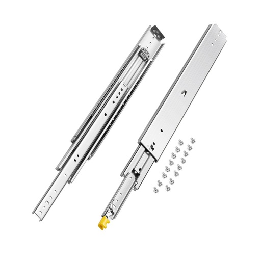 Телескопични водачи за чекмедже VEVOR 610 mm, 227 kg, със заключване, чифт